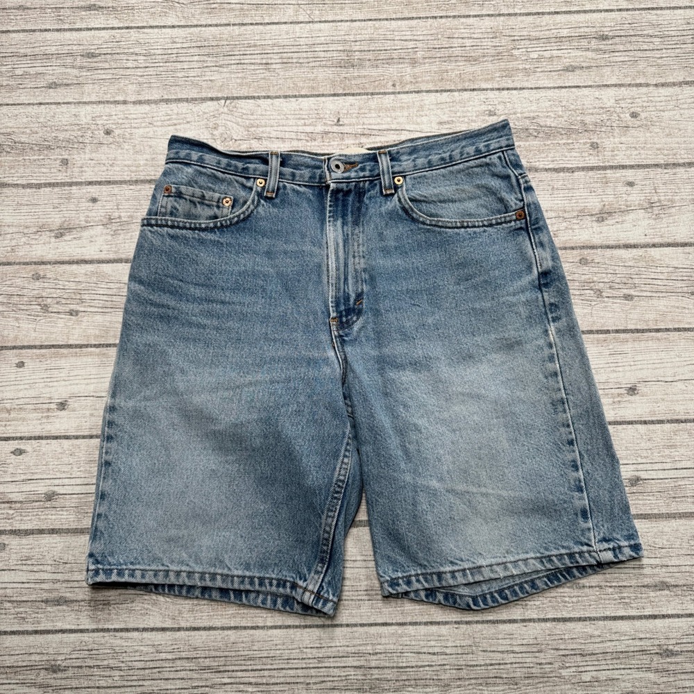 Gap Shorts Men's 31 Blue Light Wash Denim Relaxed Fit Mid Rise Cotton Workwear